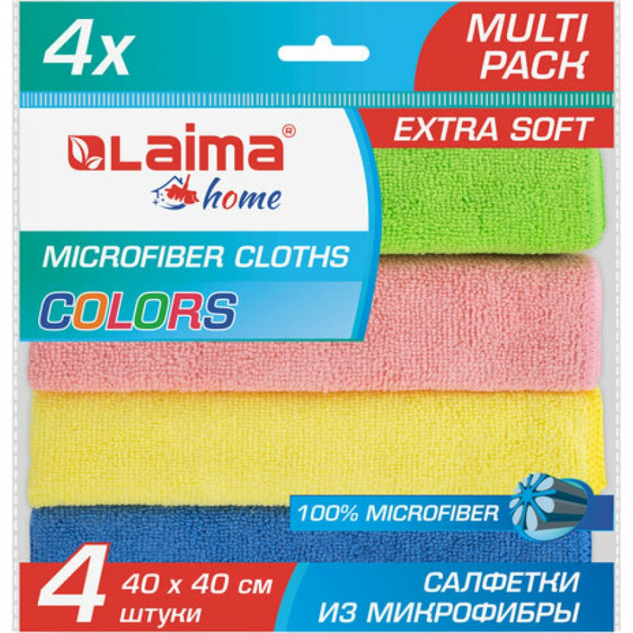 Салфетка LAIMA MULTI PACK PRO COLOUR 40