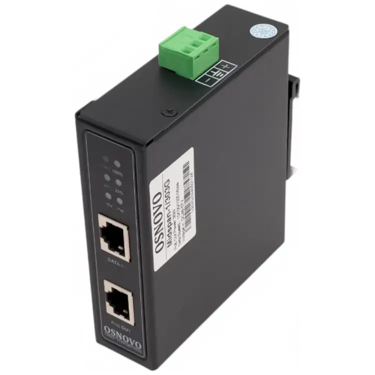 Промышленный гигабитный PoE инжектор OSNOVO sct0901