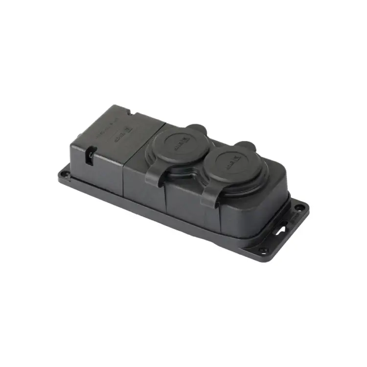 Каучуковая двухместная розетка EKF PRO RPS-018-16-230-44-r