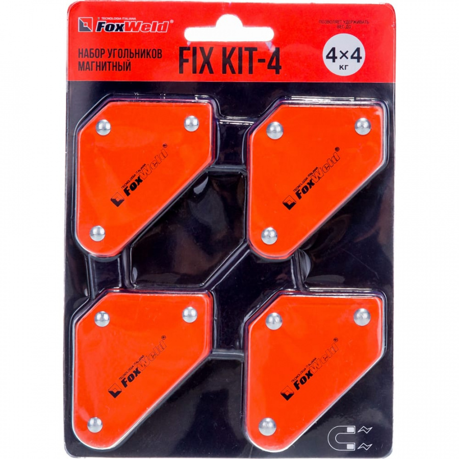 Набор магнитных угольников Foxweld FIX KIT-4