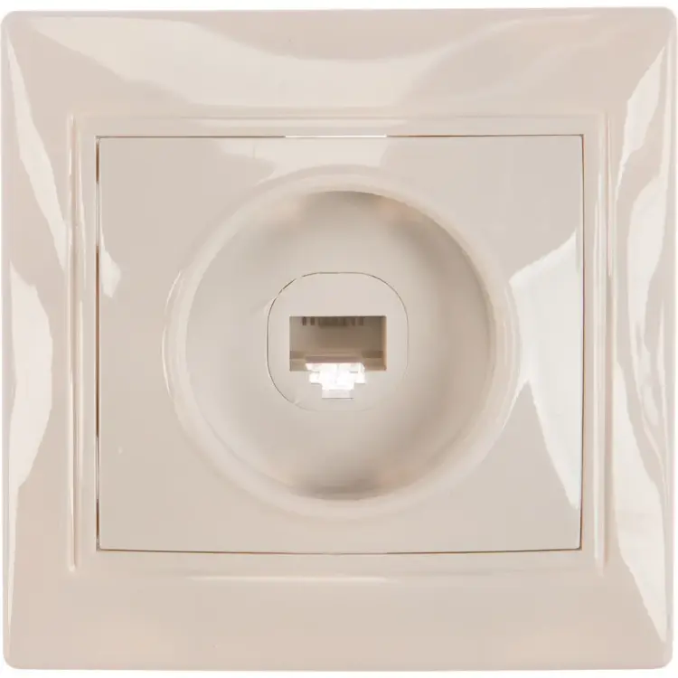 Одноместная телефонная розетка Smartbuy Венера SBE-01w-S1-PH