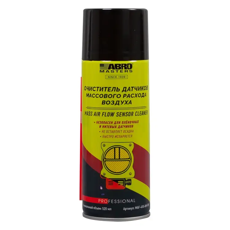 Очиститель датчиков массового расхода воздуха ABRO MAF-450-AM-RW