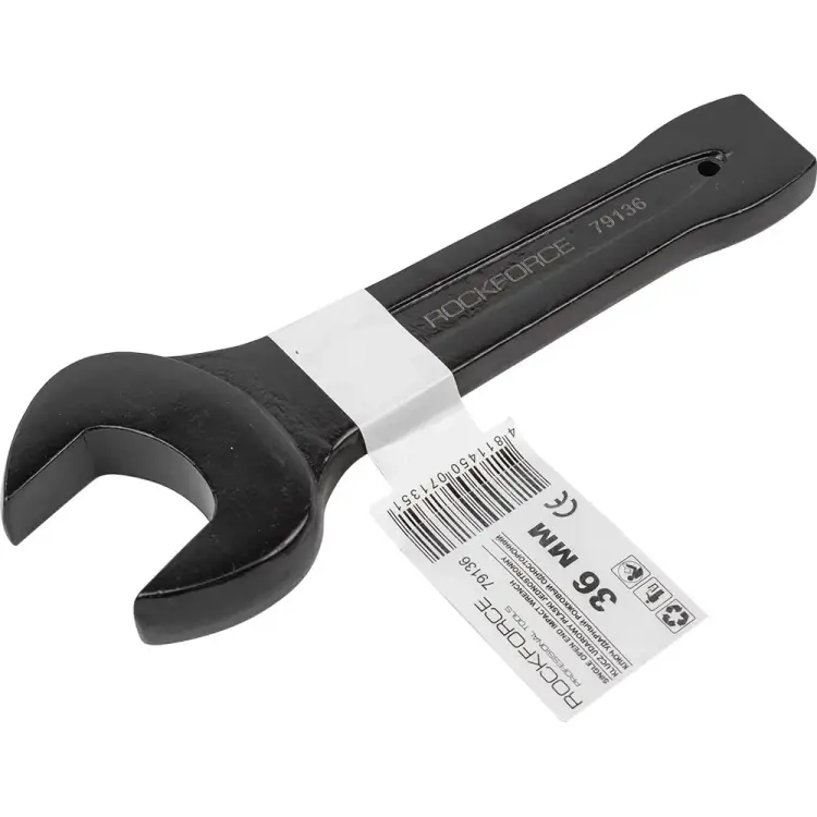 Ударный односторонний рожковый ключ Rockforce RF-79136(17485)