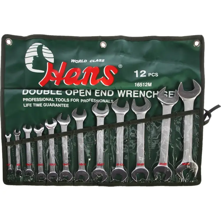 Комплект рожковых ключей HANS 16512M Комплект рожковых ключей HANS 16512M