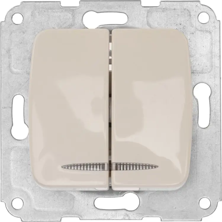 Двухклавишный механизм выключателя KRANZ dea KR-78-0233