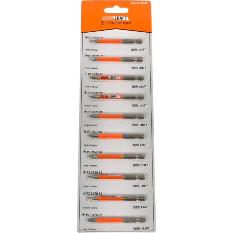 Биты для шуруповерта NOVOCRAFT B43-22-0702V Биты для шуруповерта NOVOCRAFT B43-22-0702V