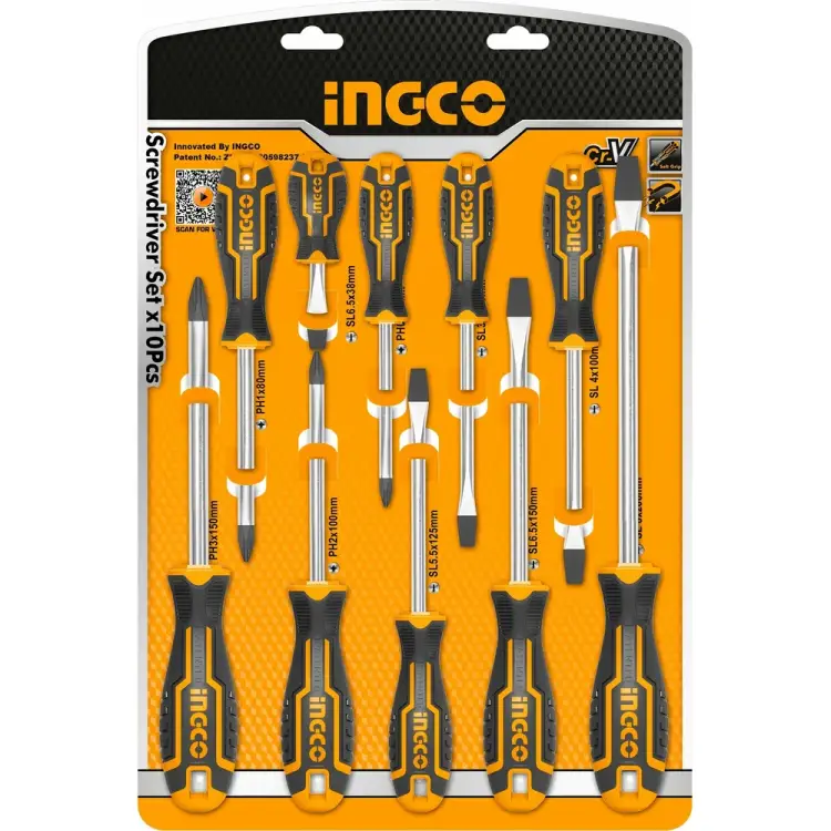 Набор отверток INGCO INDUSTRIAL HKSD1028