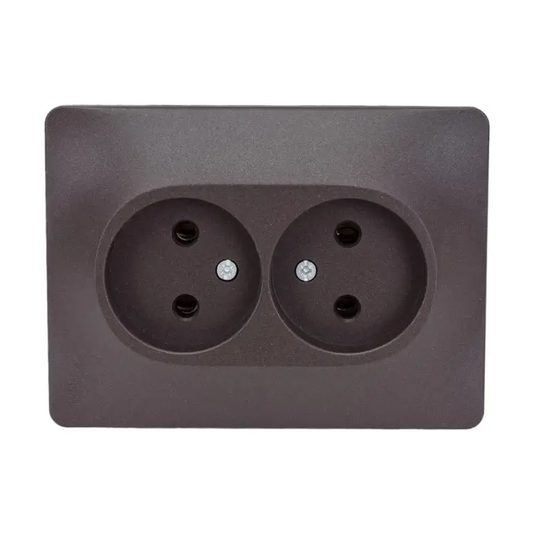 Двухместная розетка Systeme Electric GLOSSA GSL000820