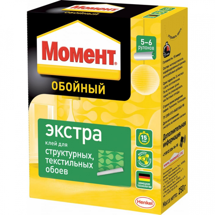 Обойный клей МОМЕНТ Экстра