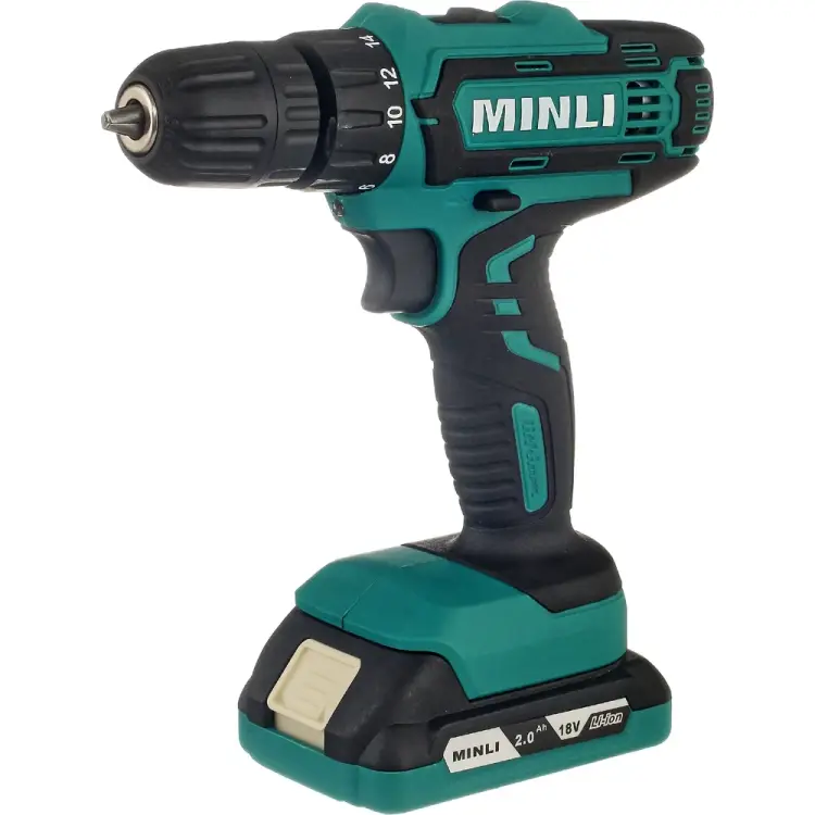 Аккумуляторная дрель-шуруповерт MINLI DC103.2-2.0A