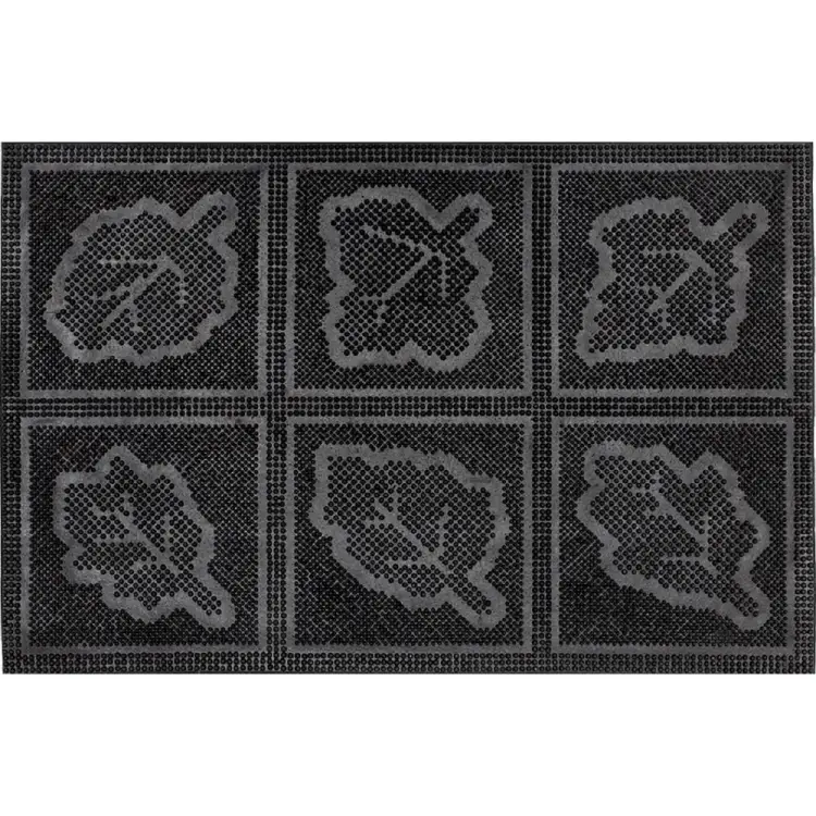Резиновый придверный коврик ComeForte PIN MAT Листья PM-018