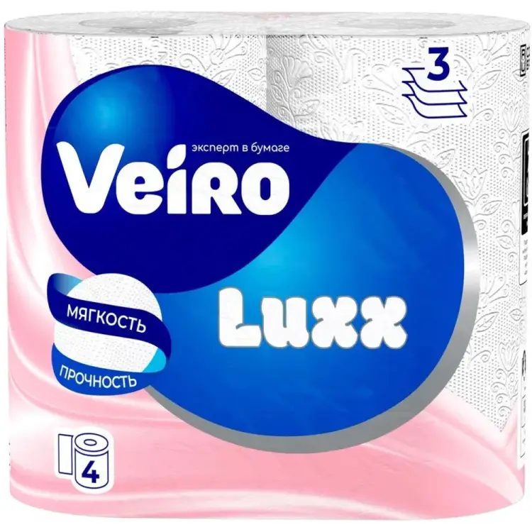 Бытовая трехслойная бумага VEIRO Luxoria 5С34 123210