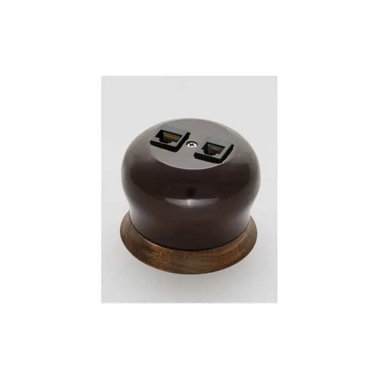 Информационная двойная розетка Bironi B2-302-020/18