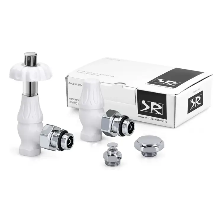 Терморегулирующий комплект угловых вентилей SR Rubinetterie Floral Old Style K371-1500VC0A