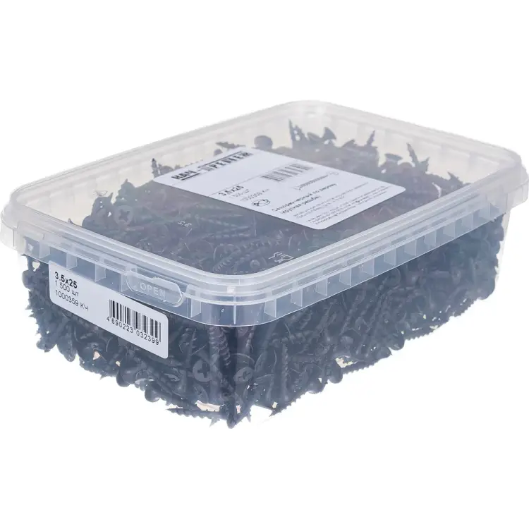 Оксидированный саморез качественный крепеж 3,5х25 1000359 КЧ