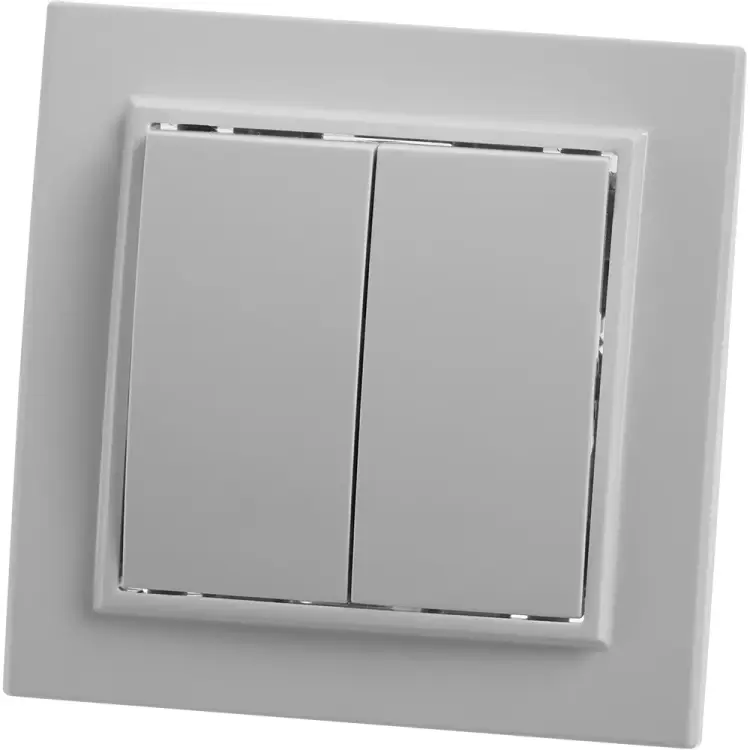 Двухклавишный выключатель STEKKER Эрна PSW10-9004-01 39044