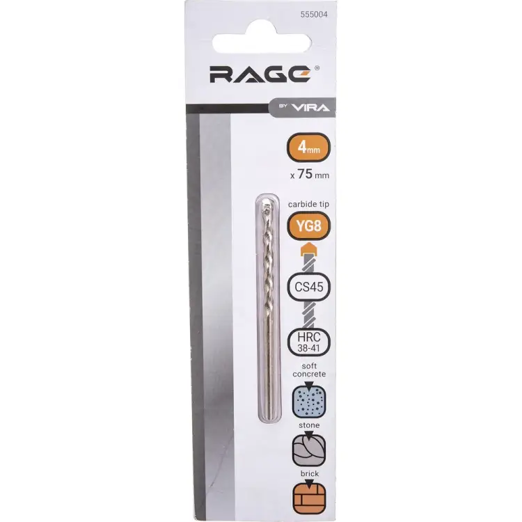 Сверло по бетону RAGE 555004