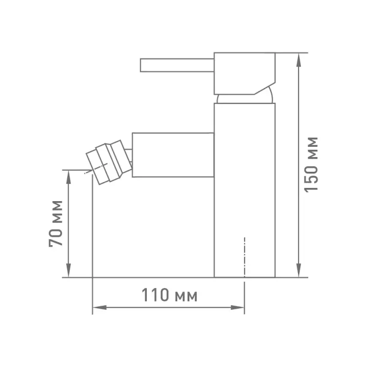 Одноручный смеситель для биде Mix&Fix Багги тов-146686