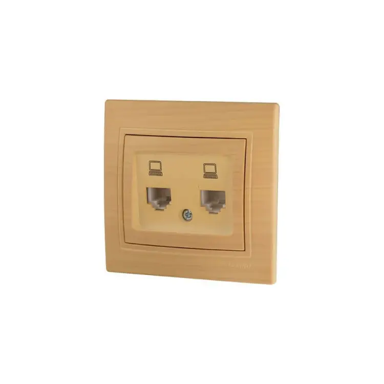 Двойная компьютерная розетка Lezard MIRA 701-4747-141