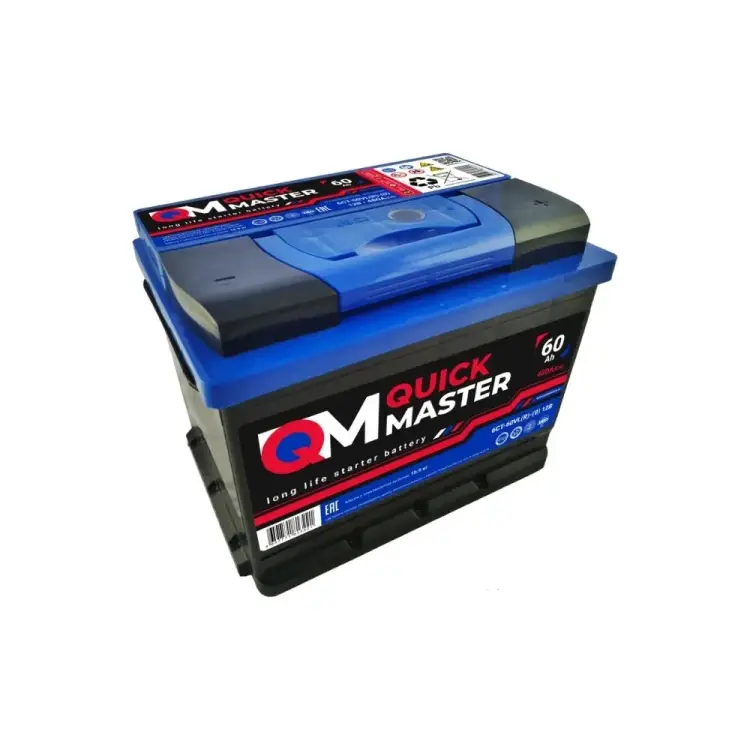 Аккумуляторная батарея Quick Master АКБ SP 6СТ-60 (R)-(0) 480А, 242x175x190 4657771813221