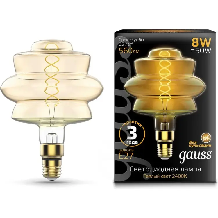 Лампа Gauss Vintage Filament Flexible 161802008