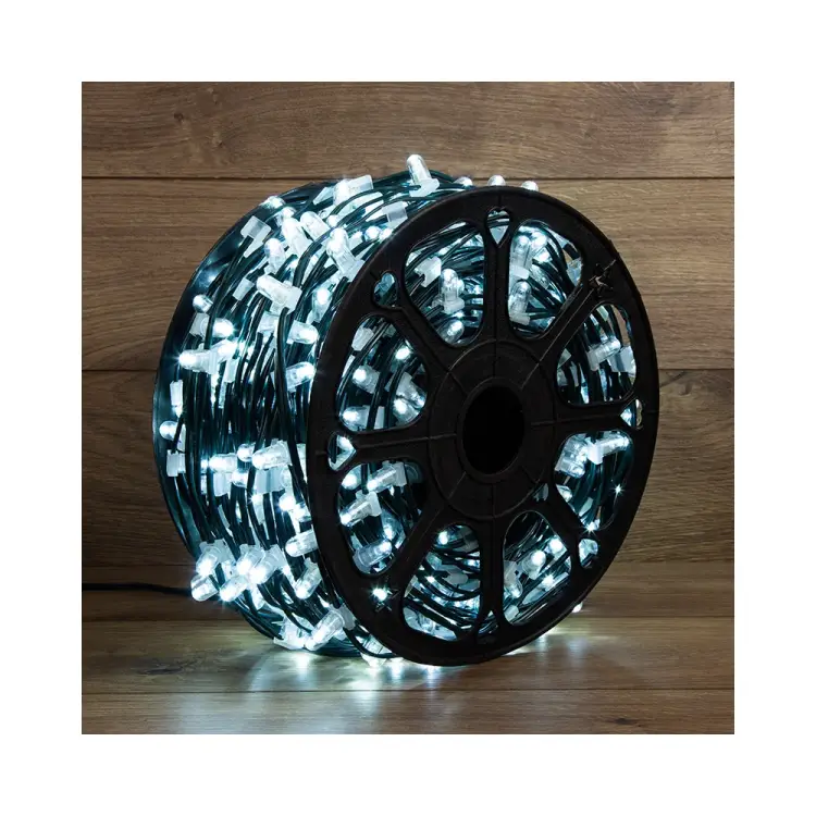 Гирлянда Neon-Night Клип лайт 12В, 100м, шаг 150 мм, 665LED белые 325-125
