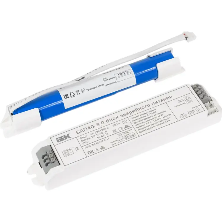 Блок аварийного питания для LED IEK БАП40-30 LLVPOD-EPK-40-3H