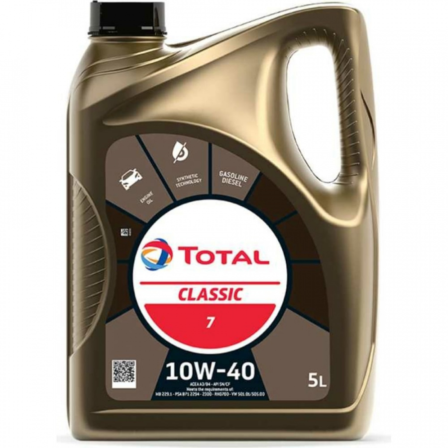 Масло для 4-х тактных двигателей TOTAL CLASSIC 7 10W40