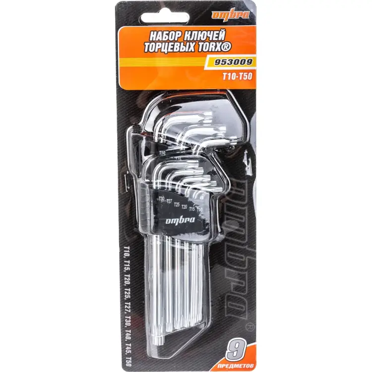 Набор торцевых ключей Ombra 953009 Набор торцевых ключей Ombra 953009