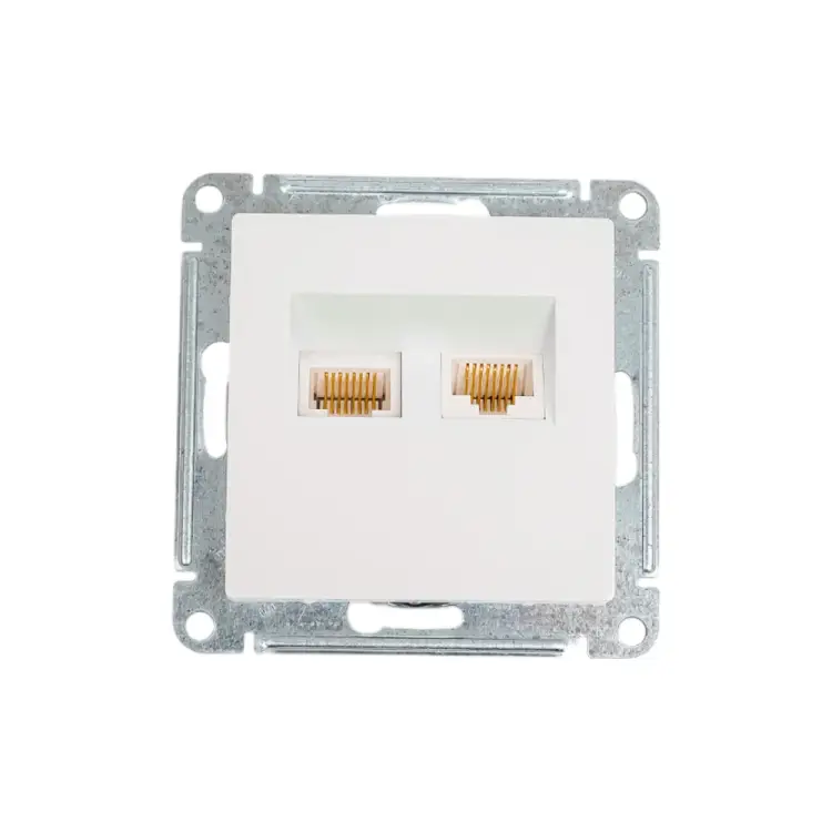 Двухместный механизм компьютерной розетки Systeme Electric AtlasDesign ATN000485