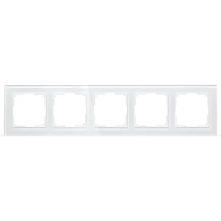 Пятиместная рамка Smartbuy Нептун SBE-05w-Glass-FR-5