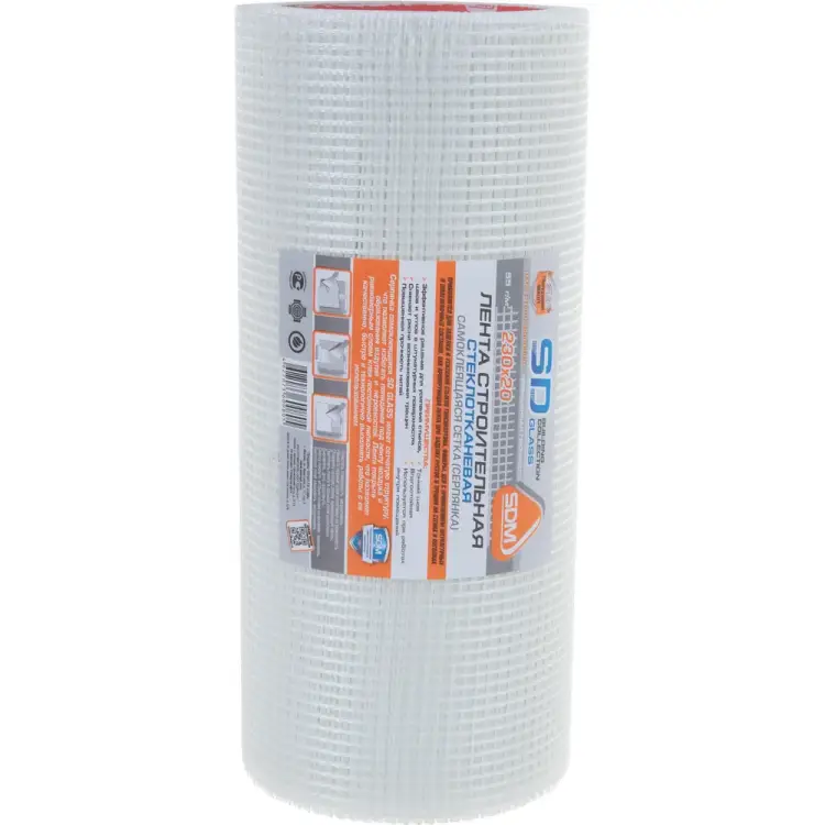 Самоклеящаяся строительная сетка SDM SD-GLASS Professional 00-00000202