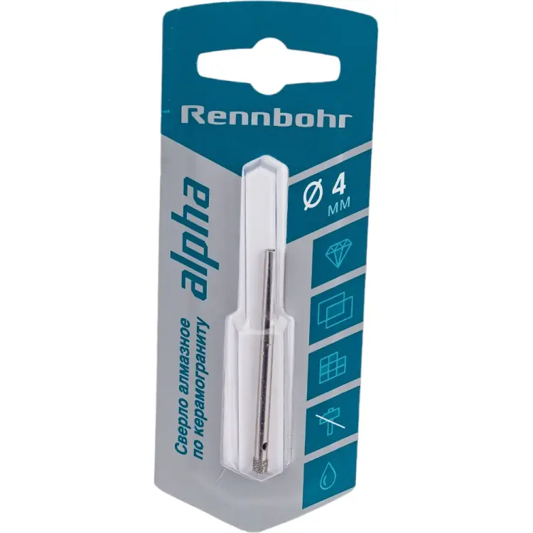Алмазное сверло по керамограниту и керамике RENNBOHR 676204