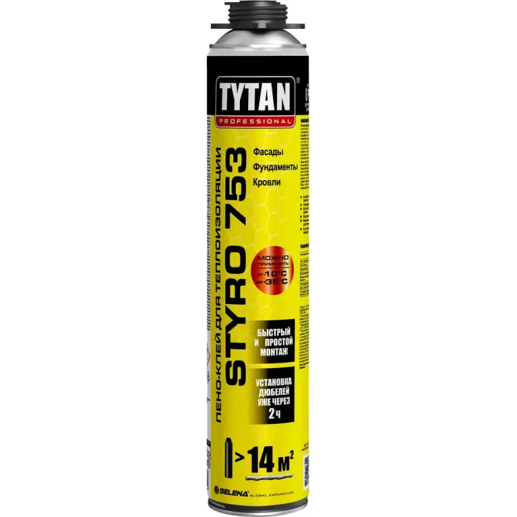 Всесезонная пено-клей для теплоизоляции TYTAN PROFESSIONAL PROFESSIONAL STYRO 753 Профи 16048 274823 Всесезонная пено-клей для теплоизоляции TYTAN PROFESSIONAL PROFESSIONAL STYRO 753 Профи 16048 274823