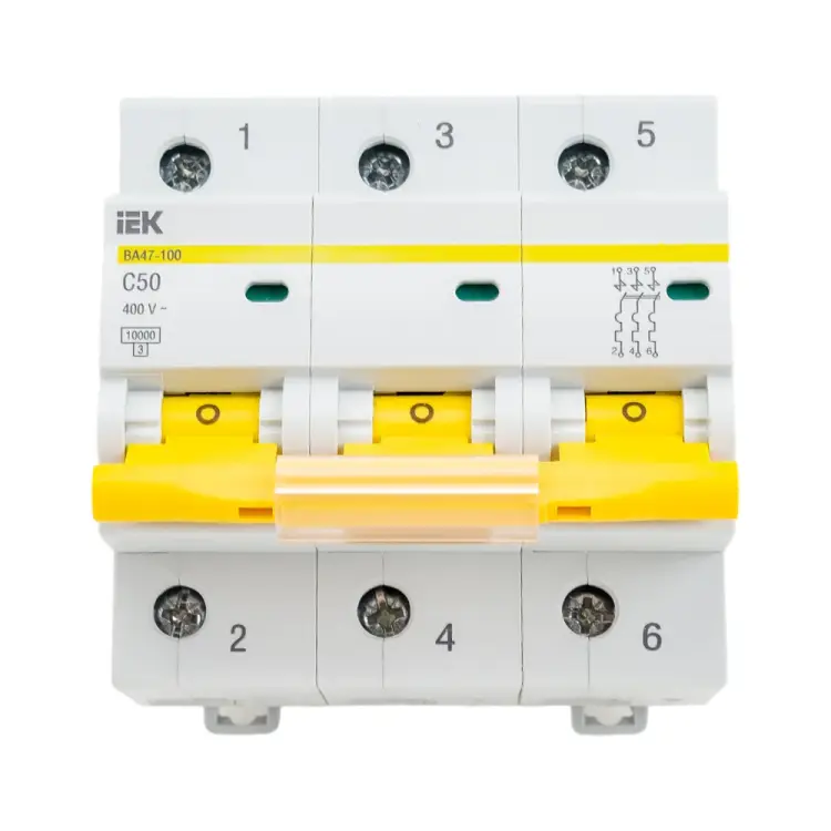 Модульный автоматический выключатель IEK ВА 47-100 MVA40-3-050-C