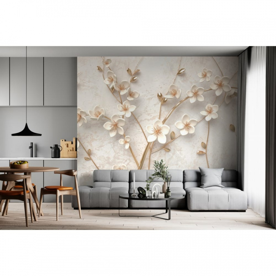 Флизелиновые фотообои PRIMAVERA Цветущая яблоня