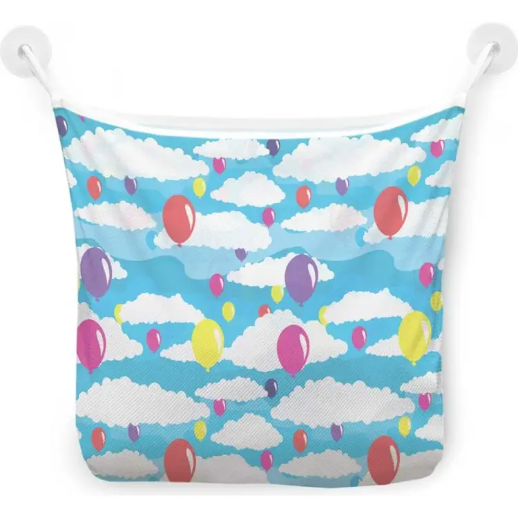 Настенная сетка-органайзер для ванной для игрушек JOYARTY Шаровая радуга tgb_31044