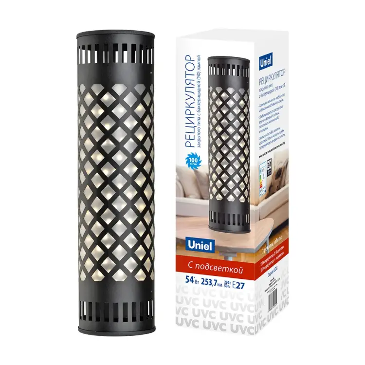 Настольный рециркулятор Uniel UVCB/4000K D01 BLACK UDG-V100A UL-00007821