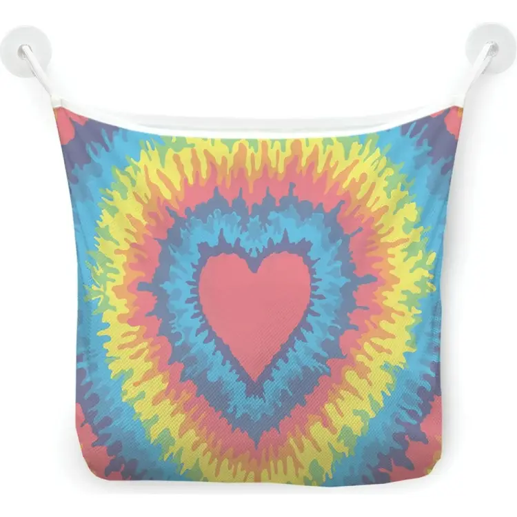 Настенная сетка-органайзер для ванной для игрушек JOYARTY Радужное сердце tgb_20341