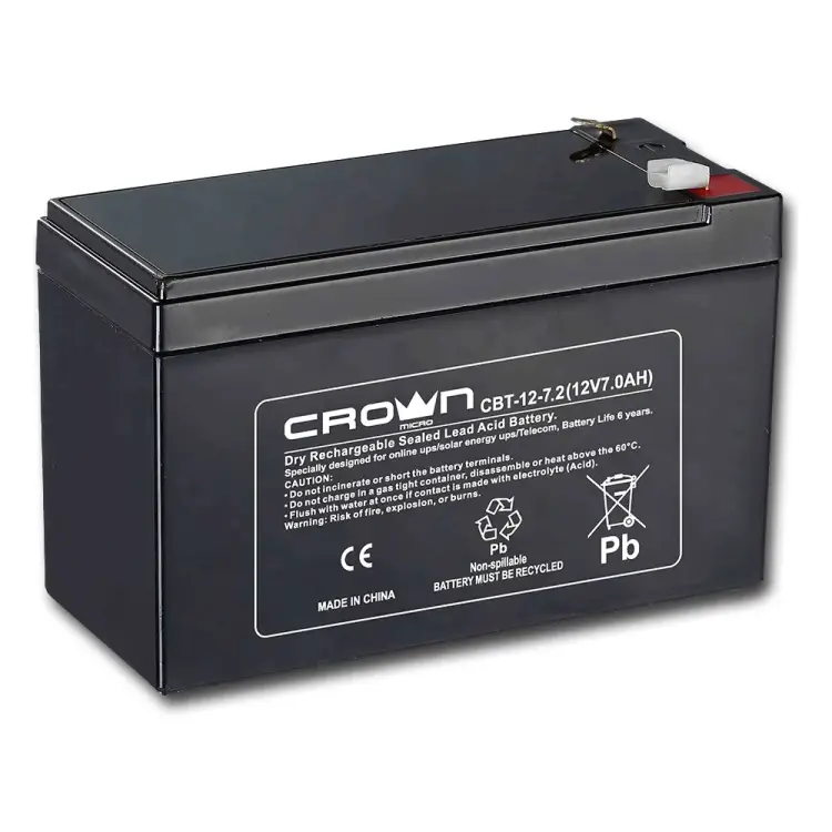 Аккумулятор CROWN MICRO CBT-12-7.2 CM000001677