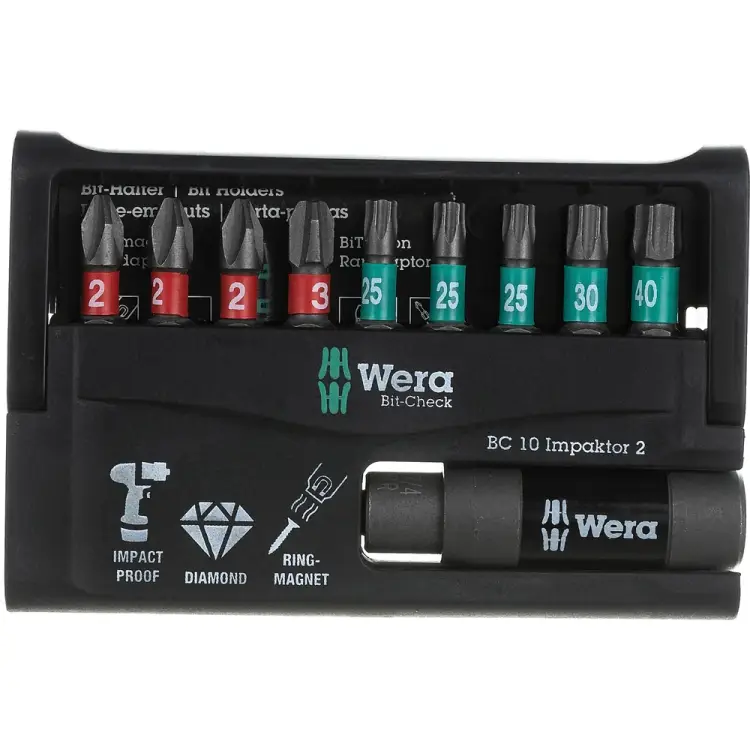 Набор насадок и держателей WERA Импактор 8751/67 WE-057682