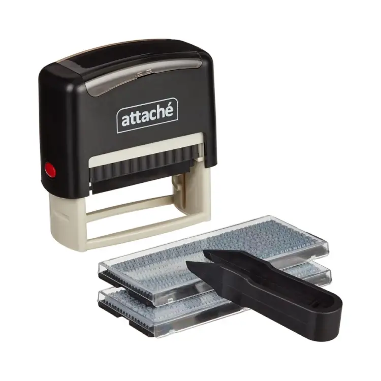 Пластиковый самонаборный штамп Attache 1348209