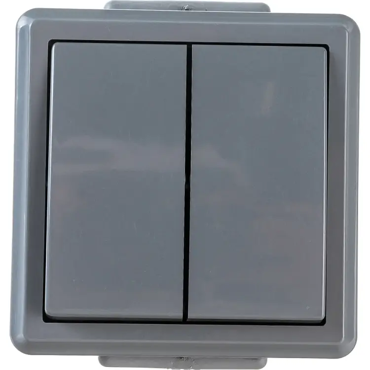 Двухклавишный выключатель BYLECTRICA ПРАЛЕСКА АКВА А510-2132 03