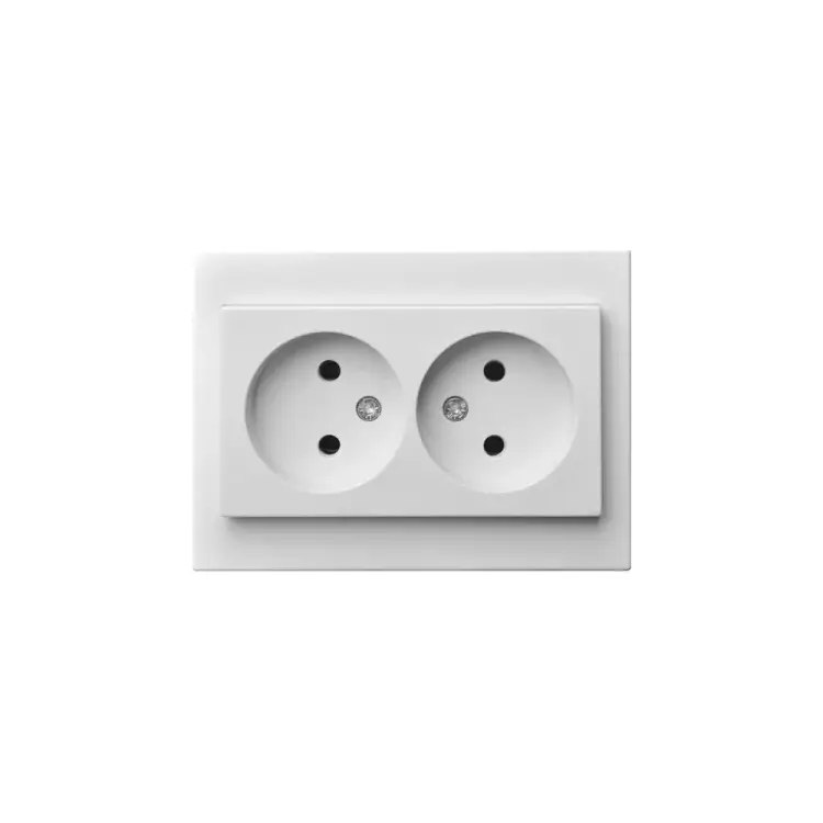 Двойная розетка LIREGUS Эпсилон IKL 16-109/409 E/B 28-020