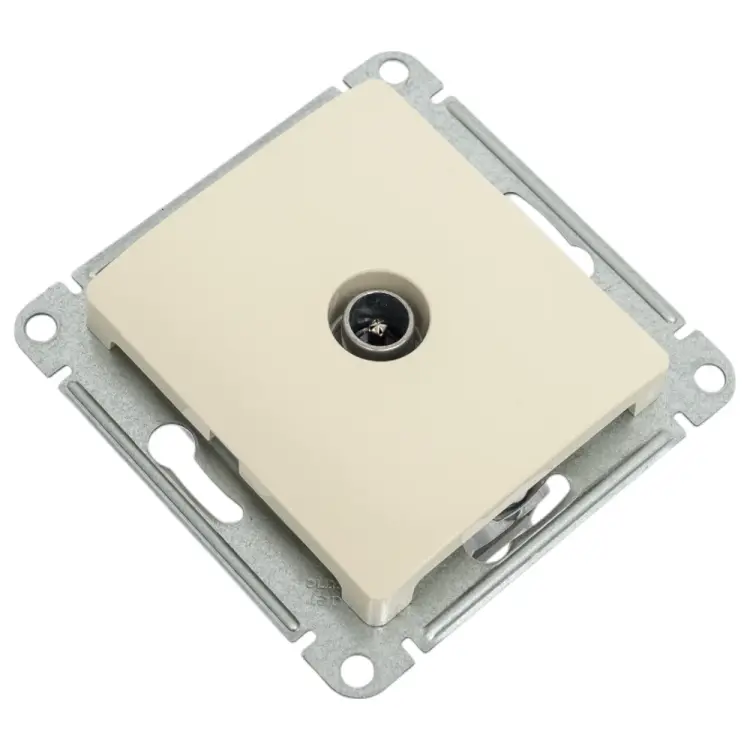 Проходной одноместный механизм розетки TV Systeme Electric GLOSSA GSL000292