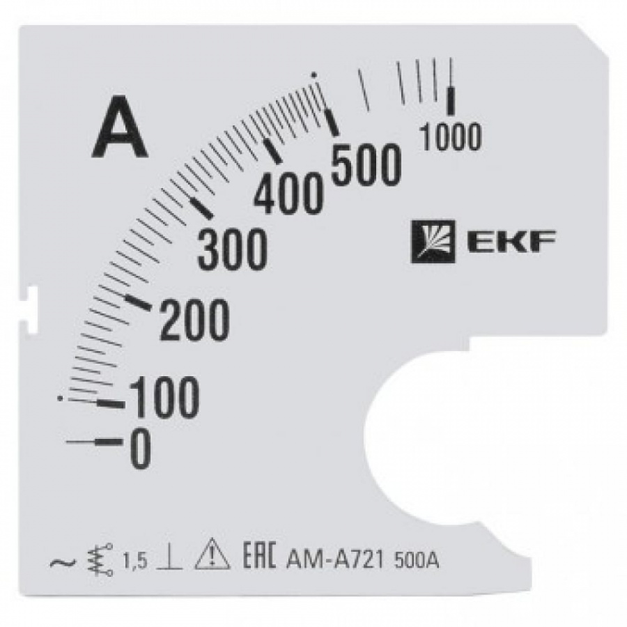 Сменная шкала для A721 EKF 500/5А-1,5 PROxima