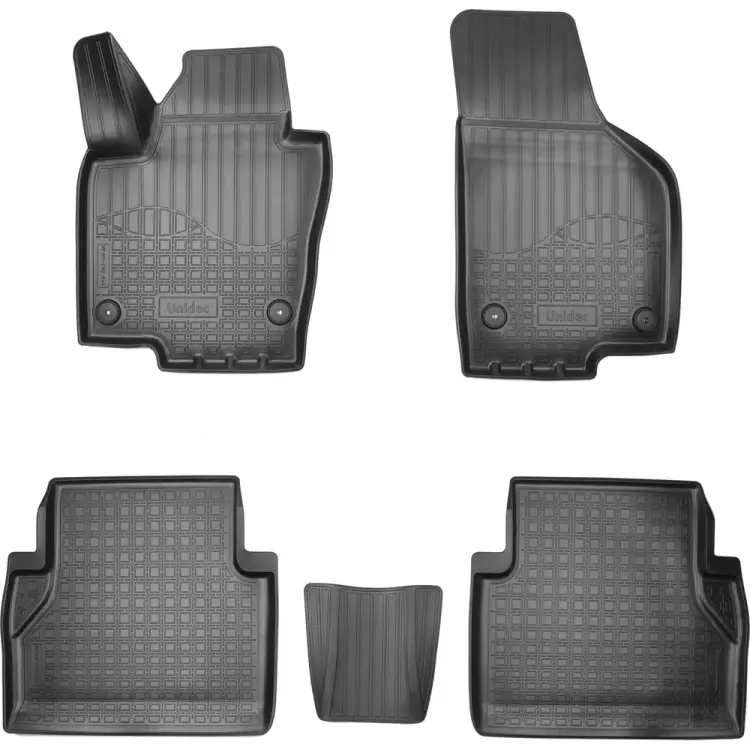 Салонные коврики для Seat Alhambra II 3D (2010) (5 мест) UNIDEC NPA11-C95-544-2