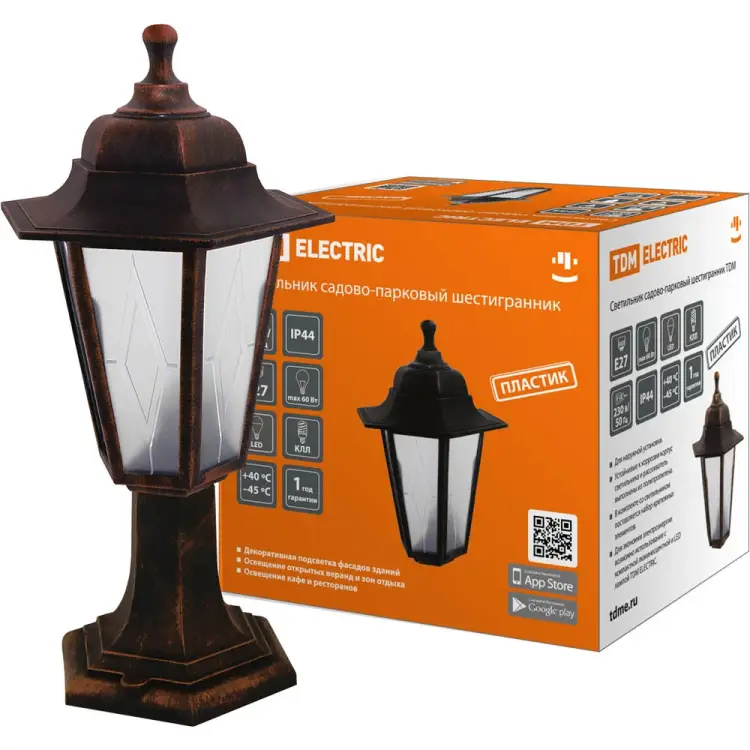 Садово-парковый светильник TDM ELECTRIC НТУ 06-60-001 SQ0330-0782