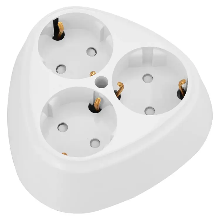 Трехместная розетка BYLECTRICA серия ПРАЛЕСКА РА16-116