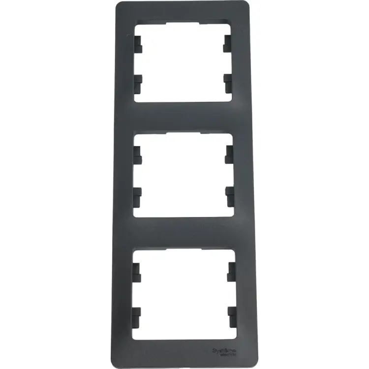 Вертикальная трехместная рамка Systeme Electric Glossa GSL000707